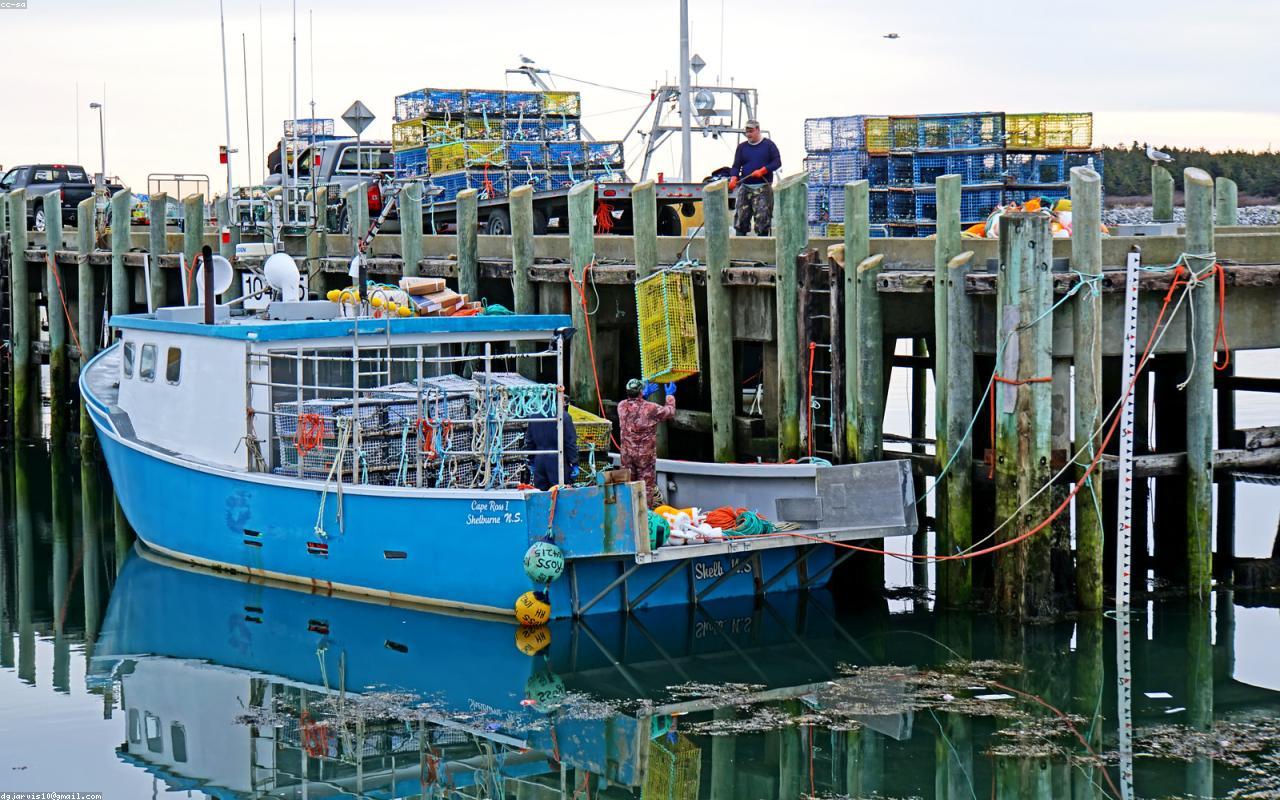 Рыболовное судно в море